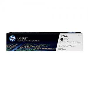 HP 126A CE310AD Twin Pack Black LaserJet Toner Cartridge price in hyderabad, telangana, nellore, vizag, bangalore