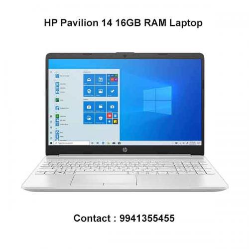 HP Pavilion 14 16GB RAM Laptop price in hyderabad, telangana, nellore, vizag, bangalore